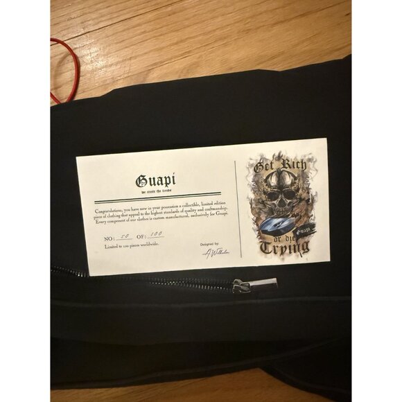 Guapi Men's Track Pants Black Red Size 32 Limited Edition NEW - Picture 10 of 10